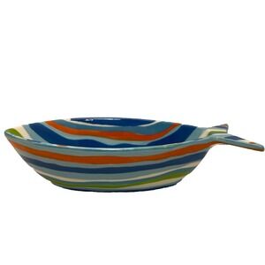 Boston Warehouse Ceramic Fish Dip Bowl 9.25"x3.77"